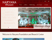 Tablet Screenshot of haryanabhawan.com